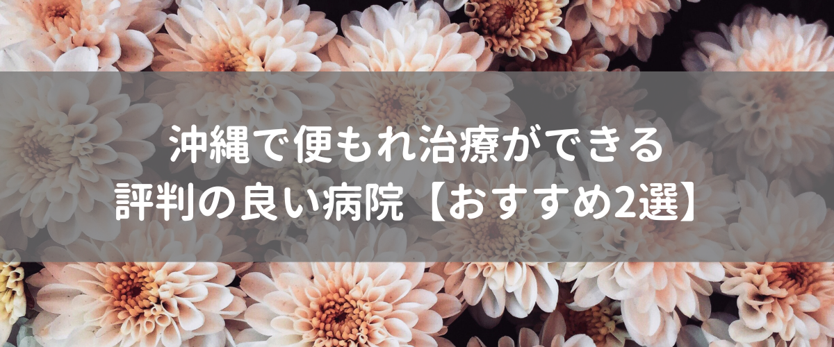 沖縄で便漏れ治療ができる評判の良い病院おすすめ2選